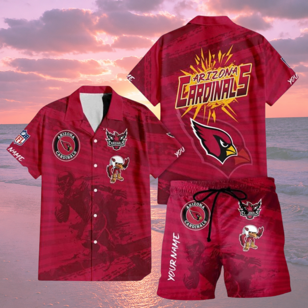 [SPECIAL OFFER] NEW CUSTOMIZED NFL20 ARC ARIZONA CARDINALS UNISEX HAWAIIAN SHIRT & SHORTS SET