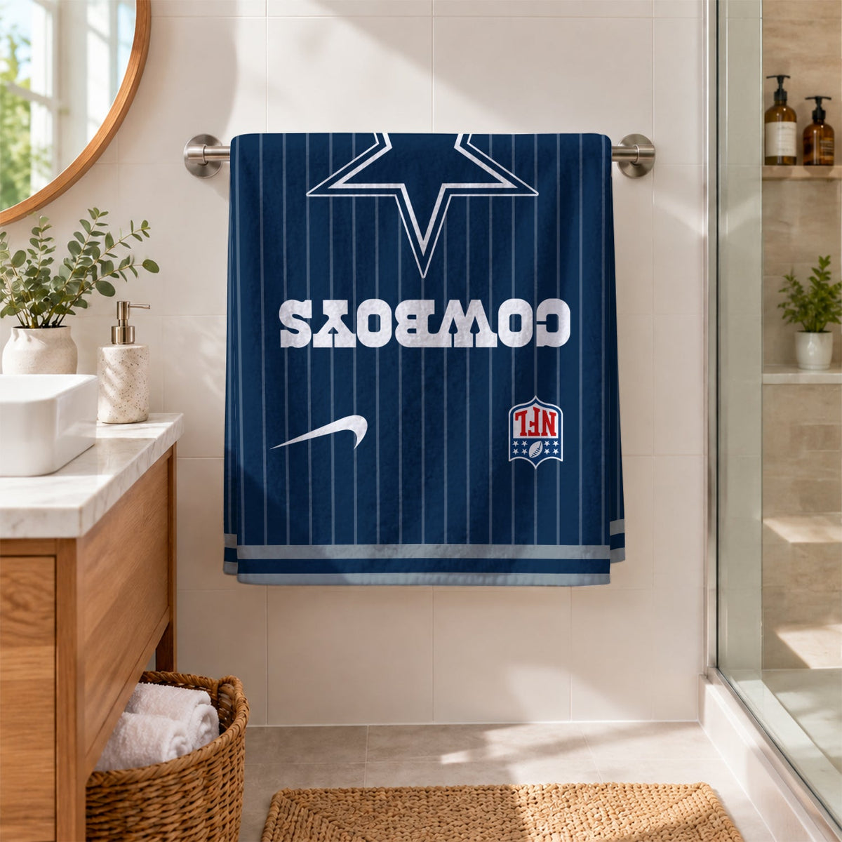 [SPECIAL OFFER] NEW CUSTOMIZED NFL21 DCB DALLAS COWBOYS BEACH TOWEL
