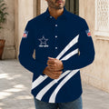 [SPECIAL OFFER] NEW CUSTOMIZED NFL21 DCB DALLAS COWBOYS MEN'S LONG SLEEVE BUTTON-UP SHIRT