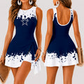 [SPECIAL OFFER] NEW CUSTOMIZED NFL21 DCB DALLAS COWBOYS WOMEN'S SUMMER SKORT DRESS