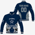 [SPECIAL OFFER] NEW CUSTOMIZED NFL21 DCB DALLAS COWBOYS SATIN VARSITY & BASEBALL JACKET