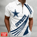 [SPECIAL OFFER] NEW CUSTOMIZED NFL21 DCB DALLAS COWBOYS ZIP POLO SHIRT