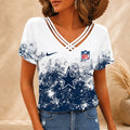[SPECIAL OFFER] NEW CUSTOMIZED NFL21 DCB DALLAS COWBOYS V-NECK SHIRT