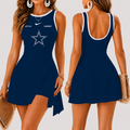 [SPECIAL OFFER] NEW CUSTOMIZED NFL21 DCB DALLAS COWBOYS WOMEN'S SUMMER SKORT DRESS