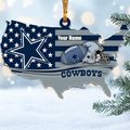 [SPECIAL OFFER] NEW CUSTOMIZED NFL21 DCB DALLAS COWBOYS CHRISTMAS ACRYLIC ORNAMENT