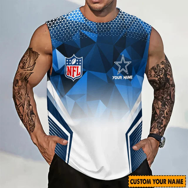 [SPECIAL OFFER] NEW CUSTOMIZED NFL21 DCB DALLAS COWBOYS MEN'S GYM SHIRT