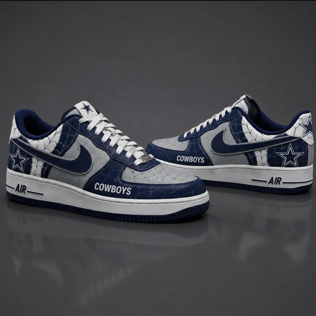 [SPECIAL OFFER] NEW CUSTOMIZED NFL21 DCB DALLAS COWBOYS x SPIDER AF1 SHOES