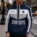 [SPECIAL OFFER] NEW CUSTOMIZED NFL21 DCB DALLAS COWBOYS WINDBREAKER JACKET