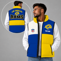 [SPECIAL OFFER] NEW CUSTOMIZED NFL22 LAR LOS ANGELES RAMS SLEEVELESS PUFFER VEST