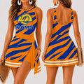 [SPECIAL OFFER] NEW CUSTOMIZED NFL22 LAR LOS ANGELES RAMS WOMEN'S SUMMER SKORT DRESS