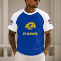 [SPECIAL OFFER] NEW CUSTOMIZED NFL22 LAR LOS ANGELES RAMS RAGLAN TEE