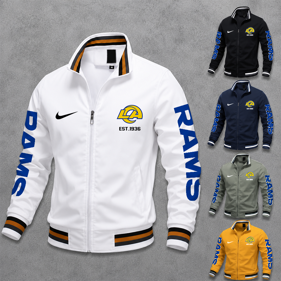 [SPECIAL OFFER] NEW CUSTOMIZED NFL22 LAR LOS ANGELES RAMS MEN'S CASUAL JACKET