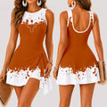 [FAN FAVORITE] NEW CUSTOMIZED NCAA FBS22 TXL TEXAS LONGHORNS WOMEN'S SUMMER SKORT DRESS