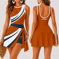 [FAN FAVORITE] NEW CUSTOMIZED NCAA FBS22 TXL TEXAS LONGHORNS WOMEN'S SUMMER SKORT DRESS