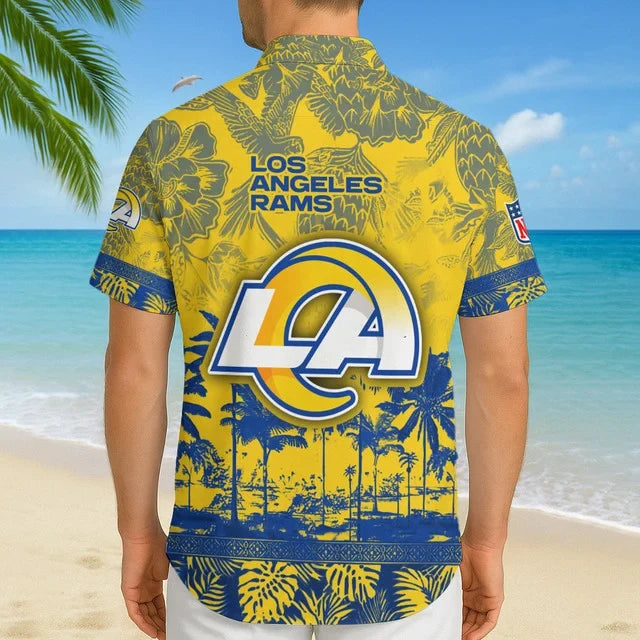 [SPECIAL OFFER] NEW CUSTOMIZED NFL22 LAR LOS ANGELES RAMS UNISEX HAWAIIAN SHIRT