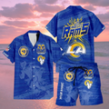 [SPECIAL OFFER] NEW CUSTOMIZED NFL22 LAR LOS ANGELES RAMS UNISEX HAWAIIAN SHIRT & SHORTS SET