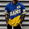[SPECIAL OFFER] NEW CUSTOMIZED NFL22 LAR LOS ANGELES RAMS POLO SHIRT