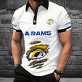 [SPECIAL OFFER] NEW CUSTOMIZED NFL22 LAR LOS ANGELES RAMS POLO SHIRT
