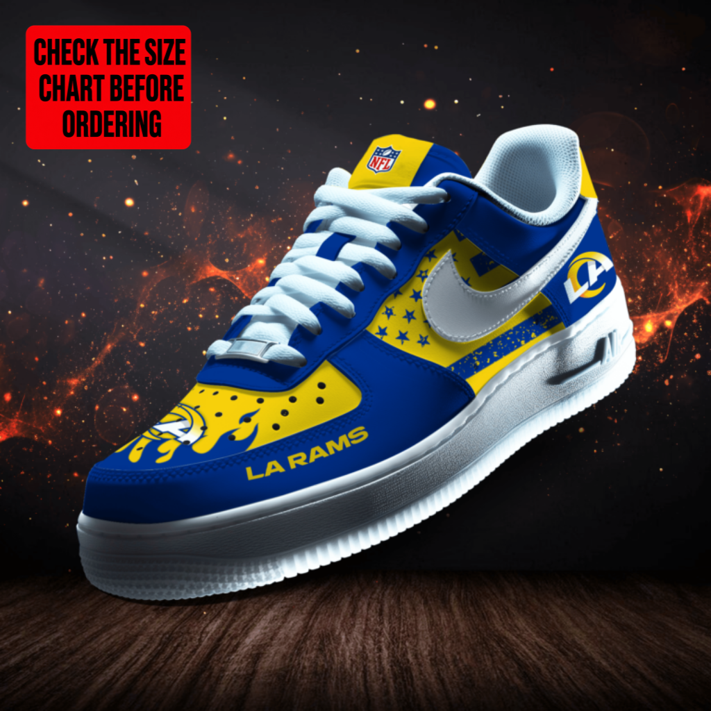 [SPECIAL OFFER] NEW CUSTOMIZED NFL22 LAR LOS ANGELES RAMS AF1 SNEAKERS