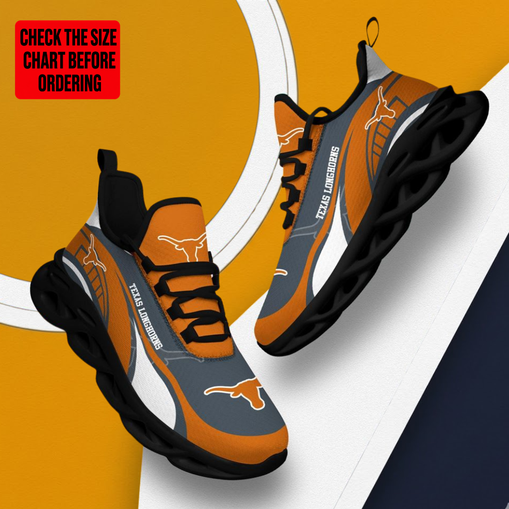 [FAN FAVORITE] NEW CUSTOMIZED NCAA FBS22 TXL TEXAS LONGHORNS CLUNKY SNEAKERS