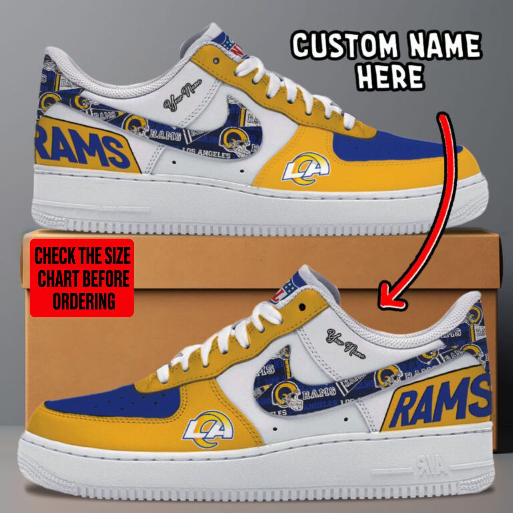 [SPECIAL OFFER] NEW CUSTOMIZED NFL22 LAR LOS ANGELES RAMS AF1 SNEAKERS