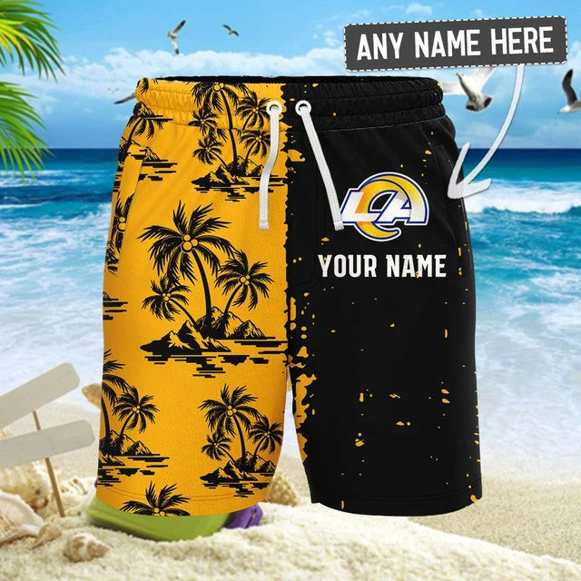 [SPECIAL OFFER] NEW CUSTOMIZED NFL22 LAR LOS ANGELES RAMS UNISEX HAWAIIAN SHIRT & SHORTS SET