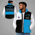 [SPECIAL OFFER] NEW CUSTOMIZED NFL23 CLP CAROLINA PANTHERS SLEEVELESS PUFFER VEST