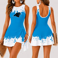 [SPECIAL OFFER] NEW CUSTOMIZED NFL23 CLP CAROLINA PANTHERS WOMEN'S SUMMER SKORT DRESS