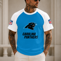 [SPECIAL OFFER] NEW CUSTOMIZED NFL23 CLP CAROLINA PANTHERS RAGLAN TEE
