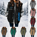 [SPECIAL OFFER] NEW CUSTOMIZED NFL23 CLP CAROLINA PANTHERS WOMEN'S MULTICOLOR SLEEVELESS PUFFER COAT
