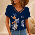 [FAN FAVORITE] NEW CUSTOMIZED NCAA FBS23 PNL PENN STATE NITTANY LIONS V-NECK SHIRT