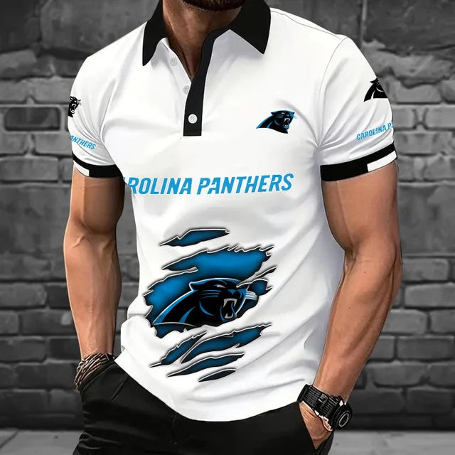 [SPECIAL OFFER] NEW CUSTOMIZED NFL23 CLP CAROLINA PANTHERS POLO SHIRT