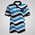[SPECIAL OFFER] NEW CUSTOMIZED NFL23 CLP CAROLINA PANTHERS STRIPED POLO SHIRT