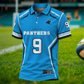 [SPECIAL OFFER] NEW CUSTOMIZED NFL23 CLP CAROLINA PANTHERS POLO SHIRT