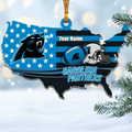 [SPECIAL OFFER] NEW CUSTOMIZED NFL23 CLP CAROLINA PANTHERS CHRISTMAS ACRYLIC ORNAMENT