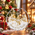 [SPECIAL OFFER] NEW CUSTOMIZED NFL24 NOS NEW ORLEANS SAINTS ROUND GLASS ORNAMENT