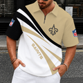[SPECIAL OFFER] NEW CUSTOMIZED NFL24 NOS NEW ORLEANS SAINTS QUARTER-ZIP POLO SHIRT