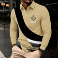 [SPECIAL OFFER] NEW CUSTOMIZED NFL24 NOS NEW ORLEANS SAINTS LONG SLEEVE POLO SHIRT