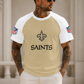 [SPECIAL OFFER] NEW CUSTOMIZED NFL24 NOS NEW ORLEANS SAINTS RAGLAN TEE