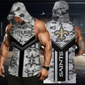 [SPECIAL OFFER] NEW CUSTOMIZED NFL24 NOS NEW ORLEANS SAINTS HOODED TANK TOP