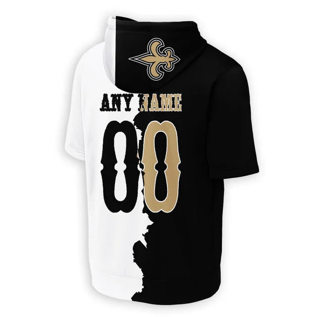 [SPECIAL OFFER] NEW CUSTOMIZED NFL24 NOS NEW ORLEANS SAINTS SHORT SLEEVE HOODIE T-SHIRT