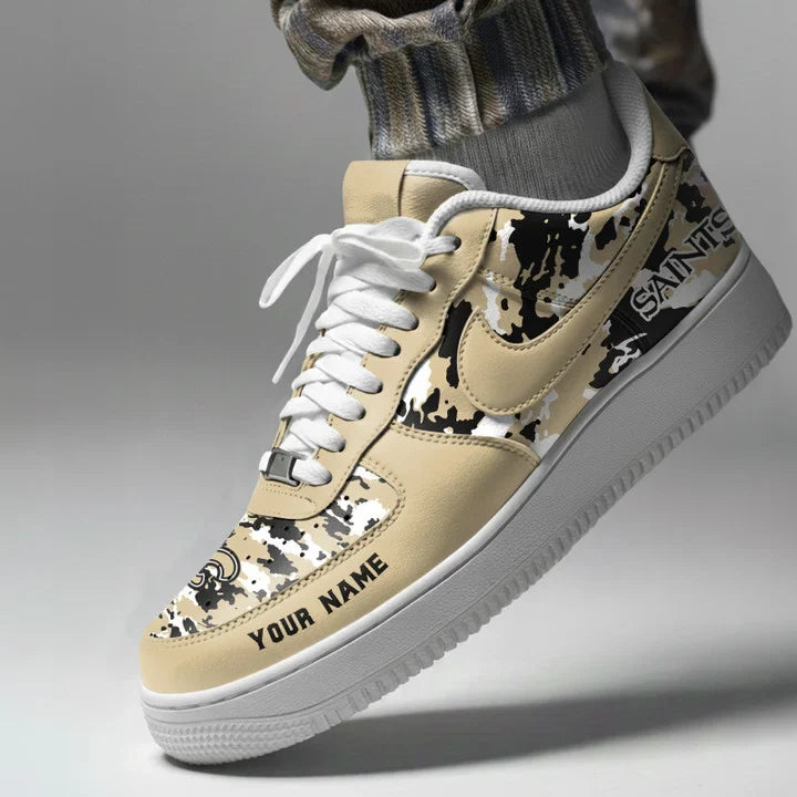 [SPECIAL OFFER] NEW CUSTOMIZED NFL24 NOS NEW ORLEANS SAINTS AF1 SNEAKERS