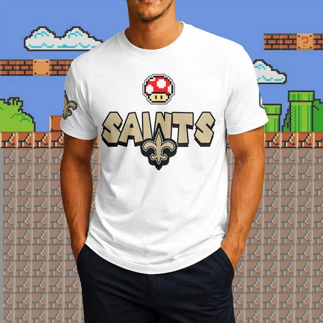 [SPECIAL OFFER] NEW CUSTOMIZED NFL24 NOS NEW ORLEANS SAINTS SUPER MARIO T-SHIRT, HOODIE, ZIP HOODIE