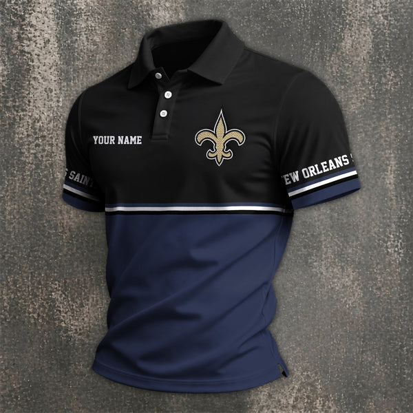 [SPECIAL OFFER] NEW CUSTOMIZED NFL24 NOS NEW ORLEANS SAINTS POLO SHIRT