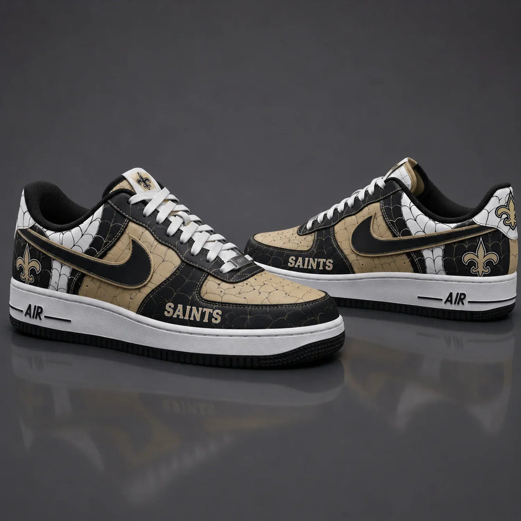 [SPECIAL OFFER] NEW CUSTOMIZED NFL24 NOS NEW ORLEANS SAINTS x SPIDER AF1 SHOES