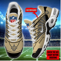 [SPECIAL OFFER] NEW CUSTOMIZED NFL24 NOS NEW ORLEANS SAINTS AIR MAX PLUS SNEAKERS