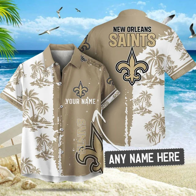 [SPECIAL OFFER] NEW CUSTOMIZED NFL24 NOS NEW ORLEANS SAINTS UNISEX HAWAIIAN SHIRT & SHORTS SET