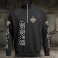 [SPECIAL OFFER] NEW CUSTOMIZED NFL24 NOS NEW ORLEANS SAINTS MEN'S MULTICOLOR QUARTER-ZIP PULLOVER