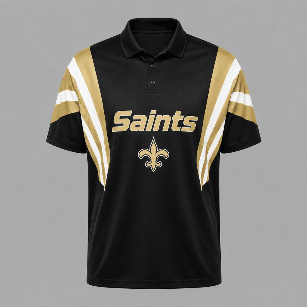 [SPECIAL OFFER] NEW CUSTOMIZED NFL24 NOS NEW ORLEANS SAINTS POLO SHIRT