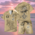 [SPECIAL OFFER] NEW CUSTOMIZED NFL24 NOS NEW ORLEANS SAINTS UNISEX HAWAIIAN SHIRT & SHORTS SET